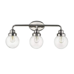Portsmith 3-Light Polished Nickel Vanity - Homeroots
