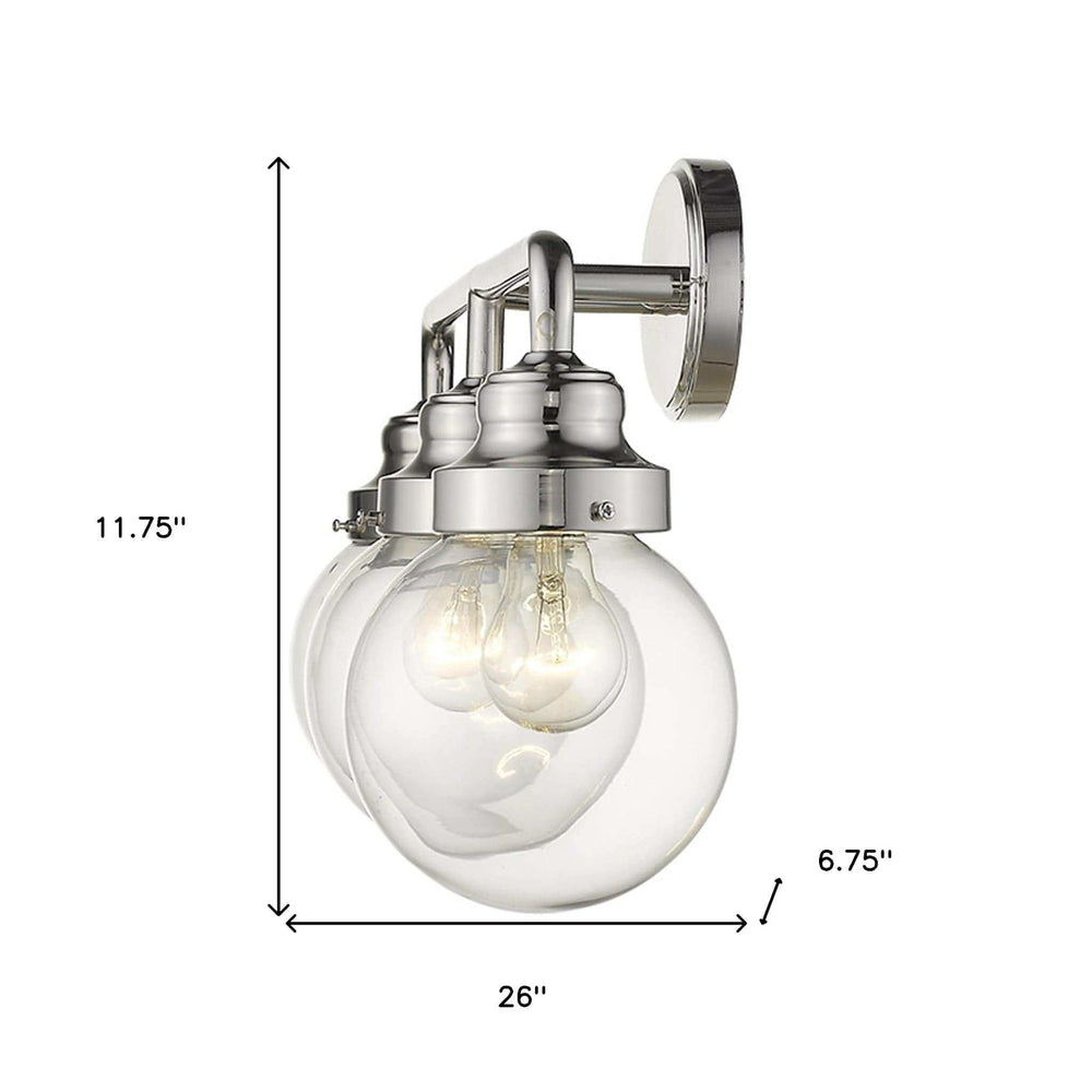 Portsmith 3-Light Polished Nickel Vanity - Homeroots - Flyclothing LLC