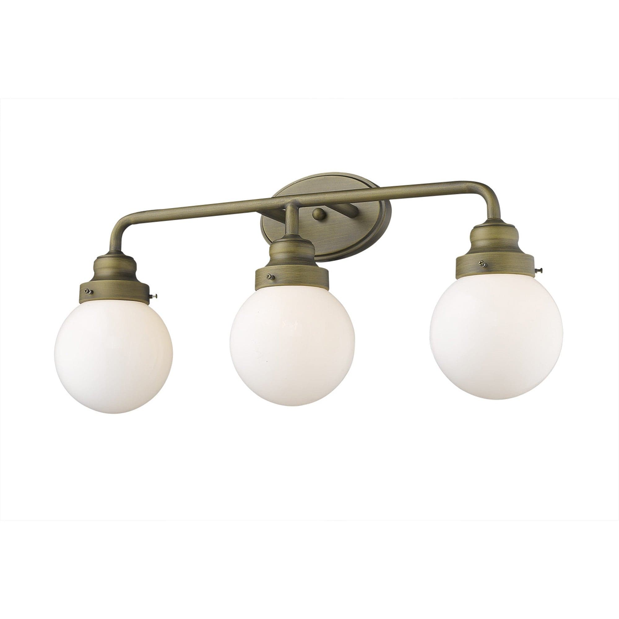 Portsmith 3-Light Raw Brass Vanity - Homeroots