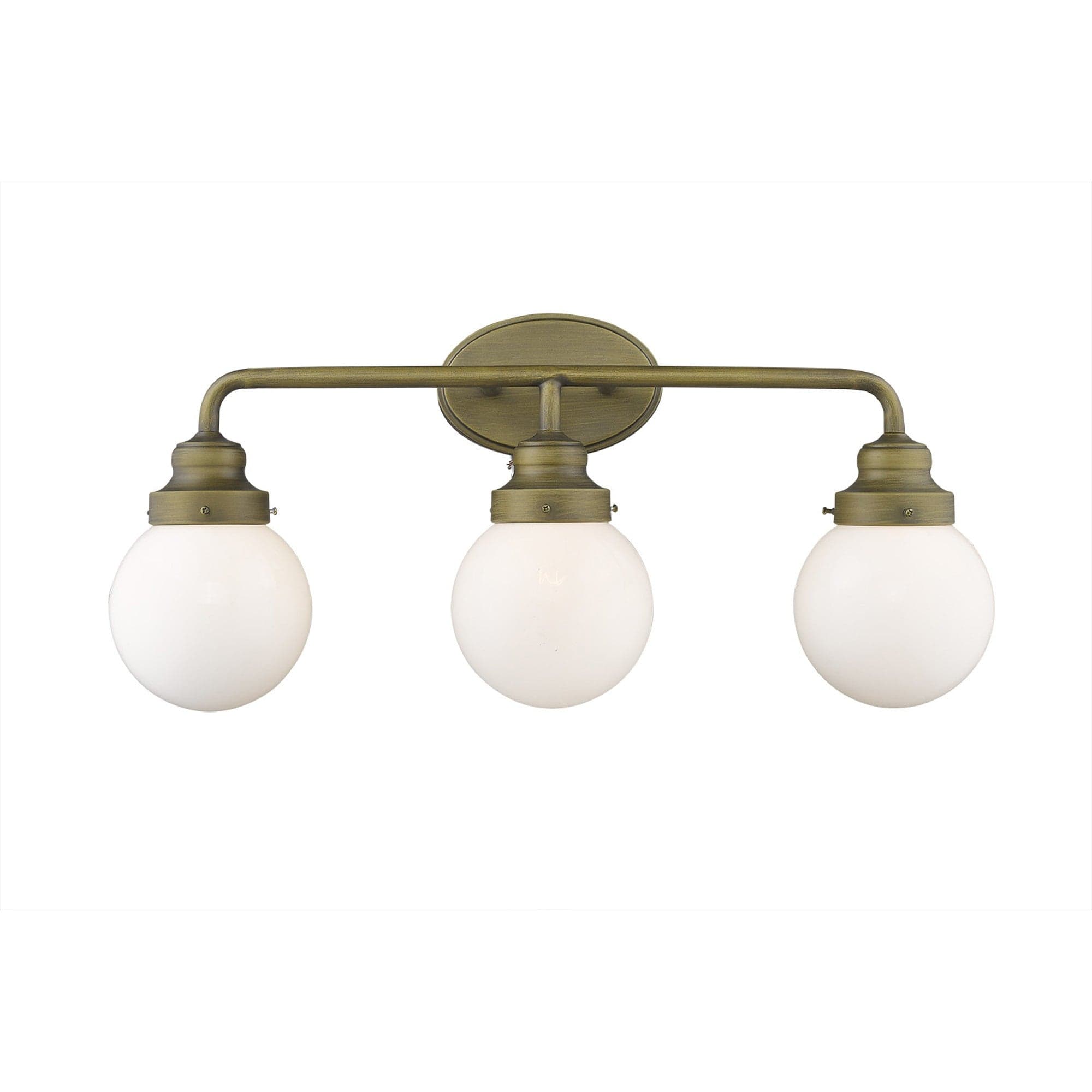 Portsmith 3-Light Raw Brass Vanity - Homeroots