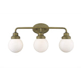 Portsmith 3-Light Raw Brass Vanity - Homeroots - Flyclothing LLC