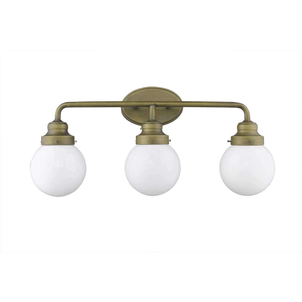 Portsmith 3-Light Raw Brass Vanity - Homeroots - Flyclothing LLC