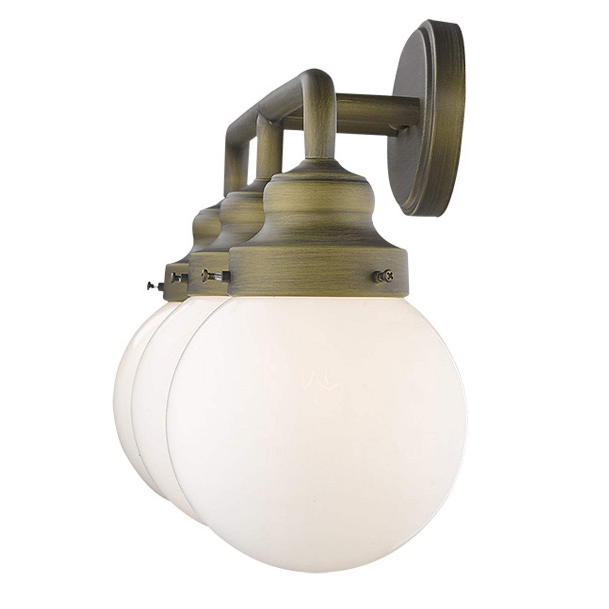 Portsmith 3-Light Raw Brass Vanity - Homeroots - Flyclothing LLC