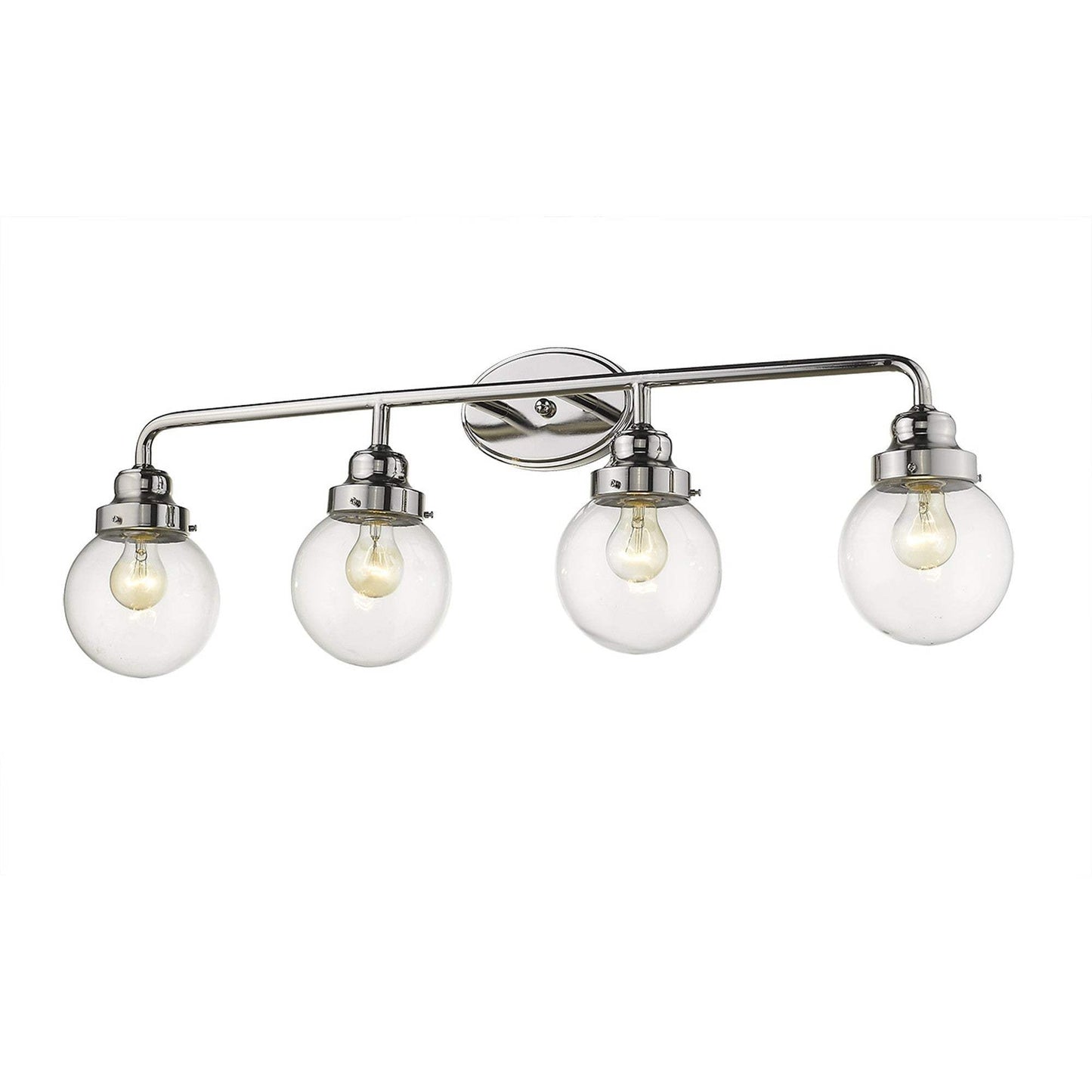 Portsmith 4-Light Polished Nickel Vanity - Homeroots - Flyclothing LLC