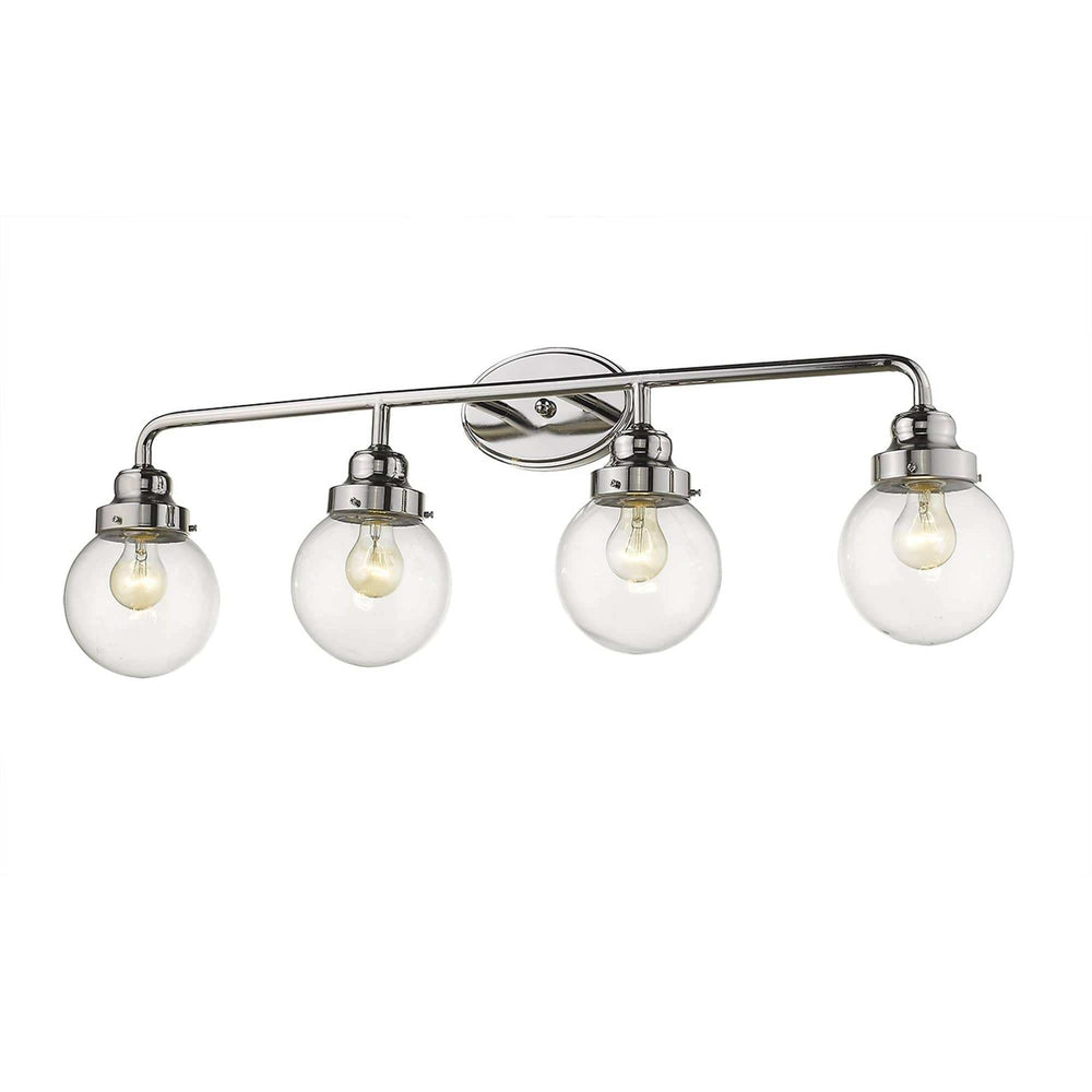 Portsmith 4-Light Polished Nickel Vanity - Homeroots - Flyclothing LLC