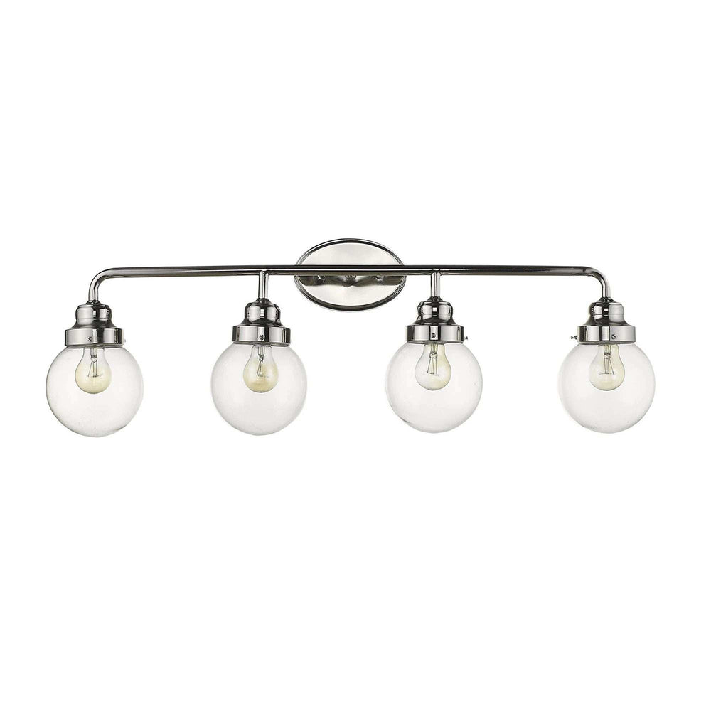 Portsmith 4-Light Polished Nickel Vanity - Homeroots - Flyclothing LLC