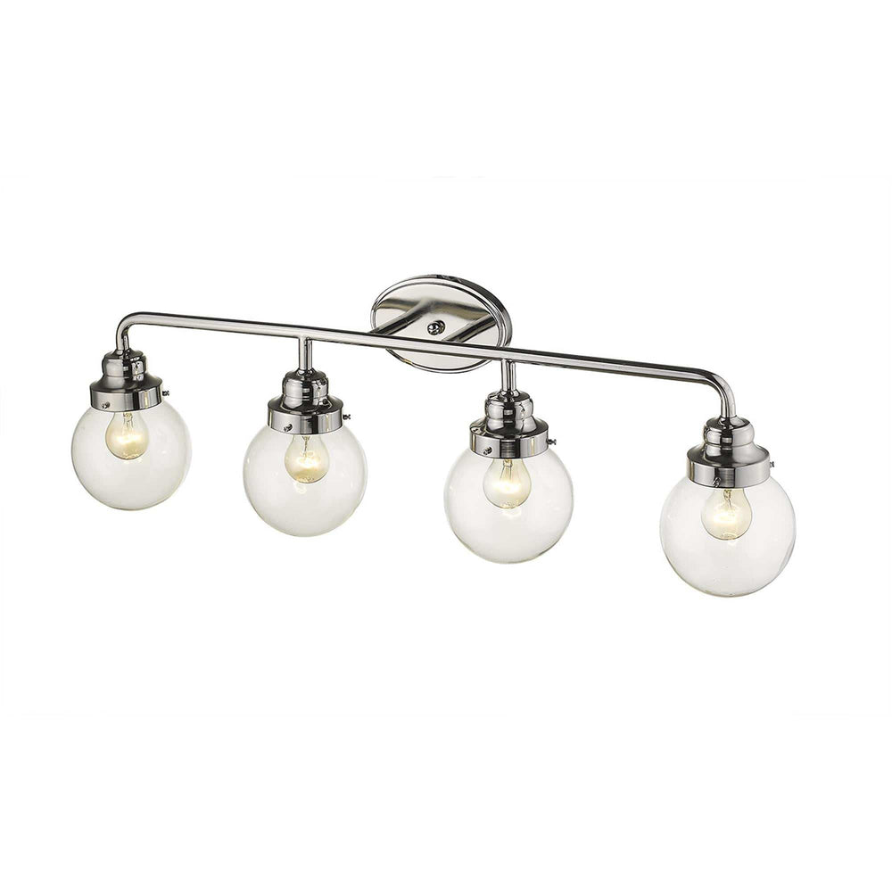 Portsmith 4-Light Polished Nickel Vanity - Homeroots - Flyclothing LLC