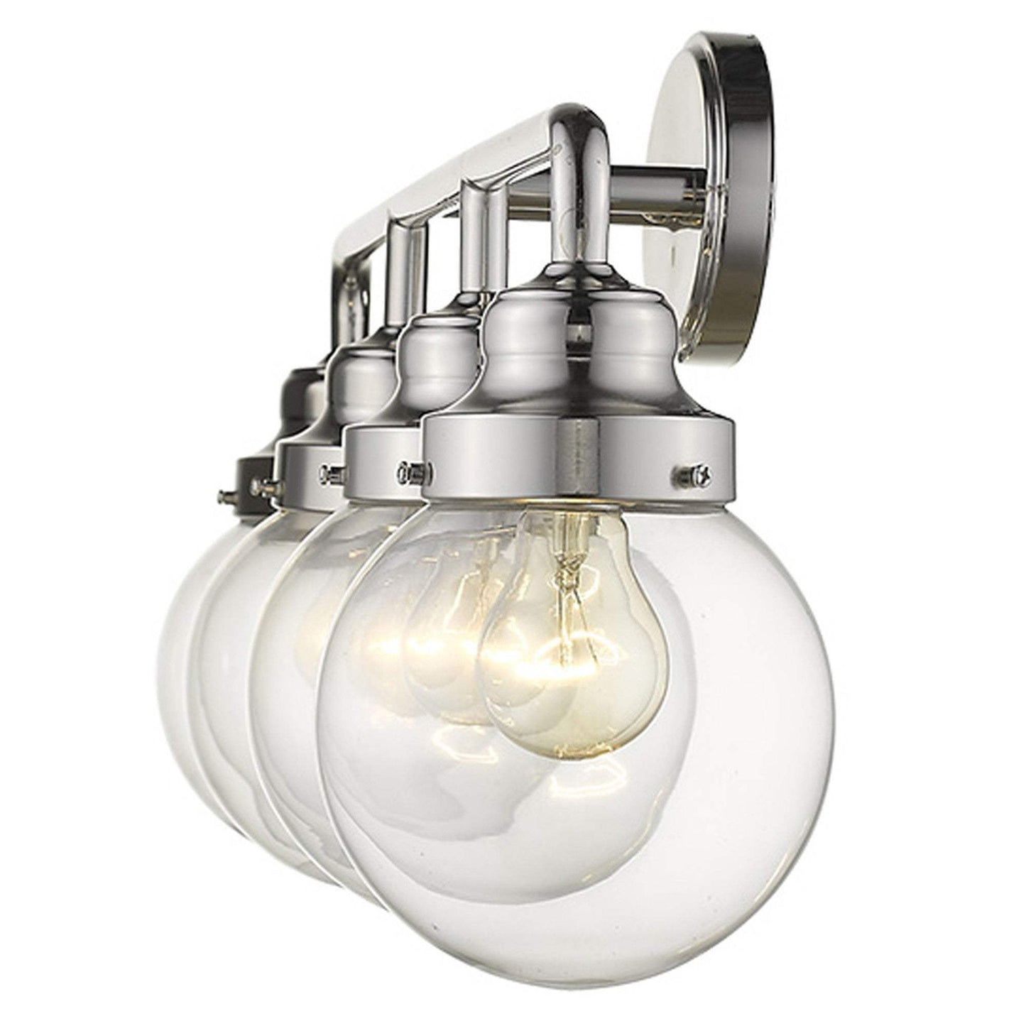 Portsmith 4-Light Polished Nickel Vanity - Homeroots - Flyclothing LLC