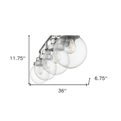 Portsmith 4-Light Polished Nickel Vanity - Homeroots