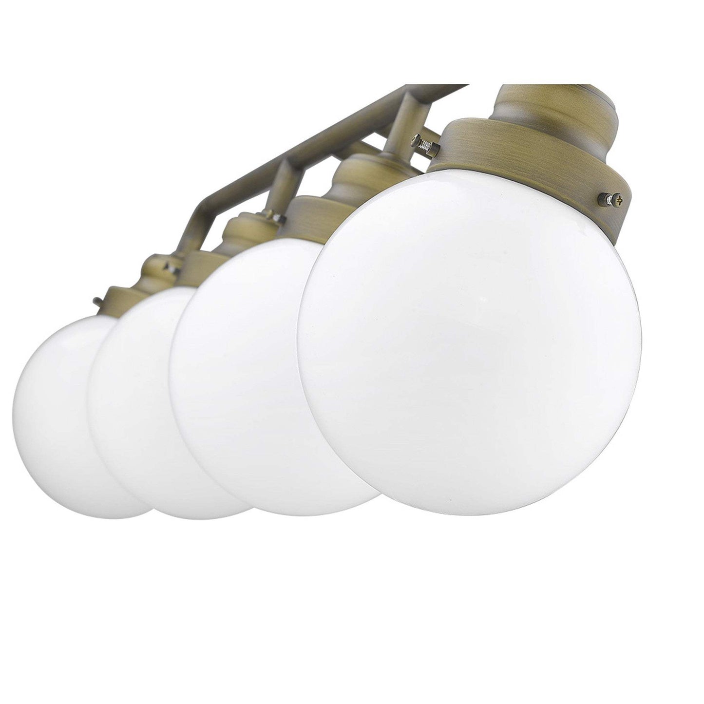 Portsmith 4-Light Raw Brass Vanity - Homeroots - Flyclothing LLC