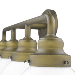 Portsmith 4-Light Raw Brass Vanity - Homeroots