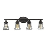 Piers 4-Light Oil-Rubbed Bronze Vanity - Homeroots