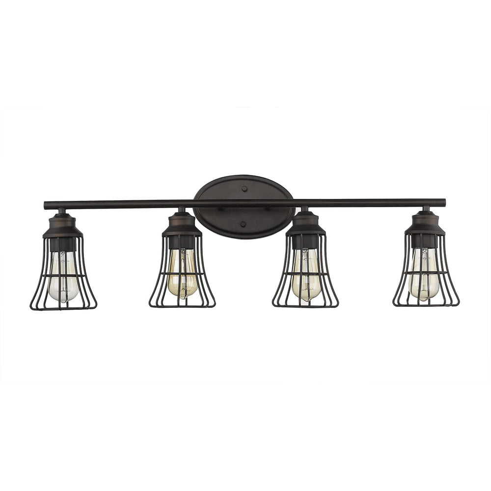 Piers 4-Light Oil-Rubbed Bronze Vanity - Homeroots - Flyclothing LLC