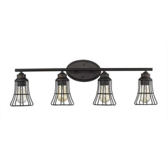 Piers 4-Light Oil-Rubbed Bronze Vanity - Homeroots
