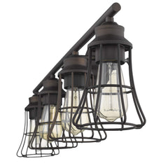 Piers 4-Light Oil-Rubbed Bronze Vanity - Homeroots