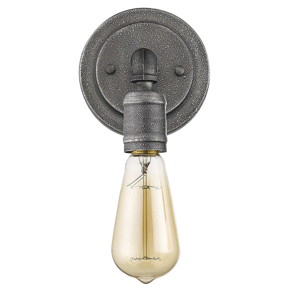 Industrial Textured Gray Wall Light - Homeroots - Flyclothing LLC