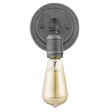 Industrial Textured Gray Wall Light - Homeroots