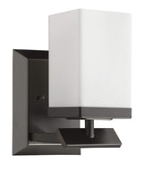 One Light Bronze Frosted Glass Wall Sconce - Homeroots - Flyclothing LLC