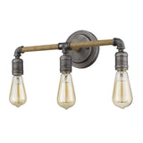 Grayson 3-Light Antique Gray Vanity - Homeroots - Flyclothing LLC