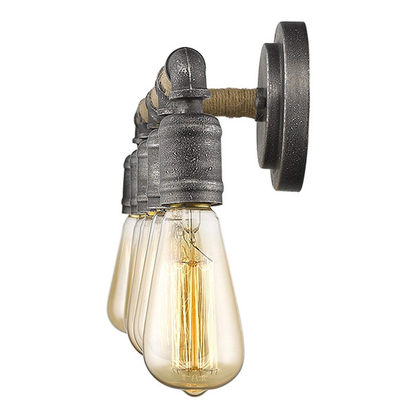 Grayson 5-Light Antique Gray Vanity - Homeroots - Flyclothing LLC