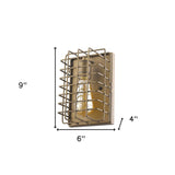 Light Gold Cage Wall Sconce - Homeroots - Flyclothing LLC
