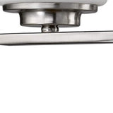 Two Light Silver and Glass Wall Sconce - Homeroots - Flyclothing LLC
