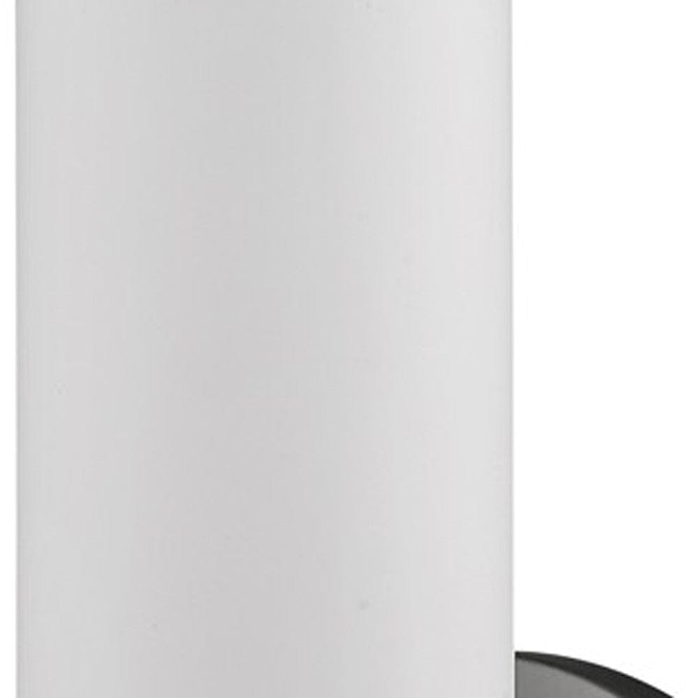 Silver Wall Light with Narrow Frosted Glass Shade - Homeroots