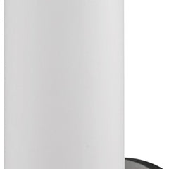 Silver Wall Light with Narrow Frosted Glass Shade - Homeroots