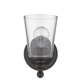 One Light Antique Bronze Glass Shade Wall Sconce - Homeroots - Flyclothing LLC
