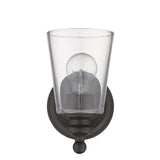 One Light Antique Bronze Glass Shade Wall Sconce - Homeroots - Flyclothing LLC