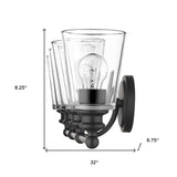 Ceil 4-Light Matte Black Vanity - Homeroots - Flyclothing LLC