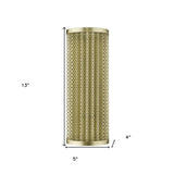 Basetti 1-Light Gold Sconce - Homeroots - Flyclothing LLC