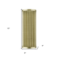 Basetti 1-Light Gold Sconce