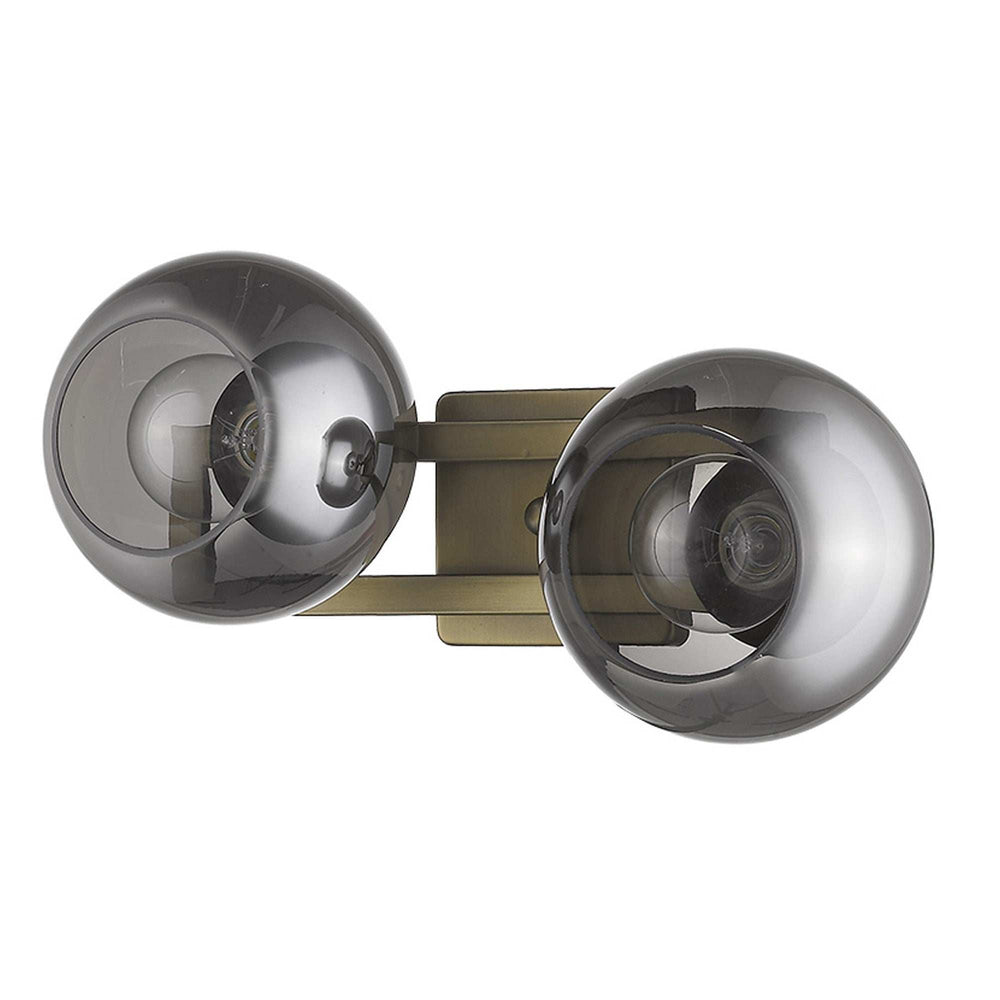 Lunette 2-Light Aged Brass Sconce - Homeroots - Flyclothing LLC