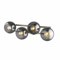 Lunette 4-Light Aged Brass Sconce - Homeroots
