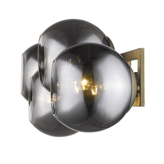 Lunette 4-Light Aged Brass Sconce - Homeroots