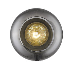Gold and Smoked Glass Wall Light - Homeroots