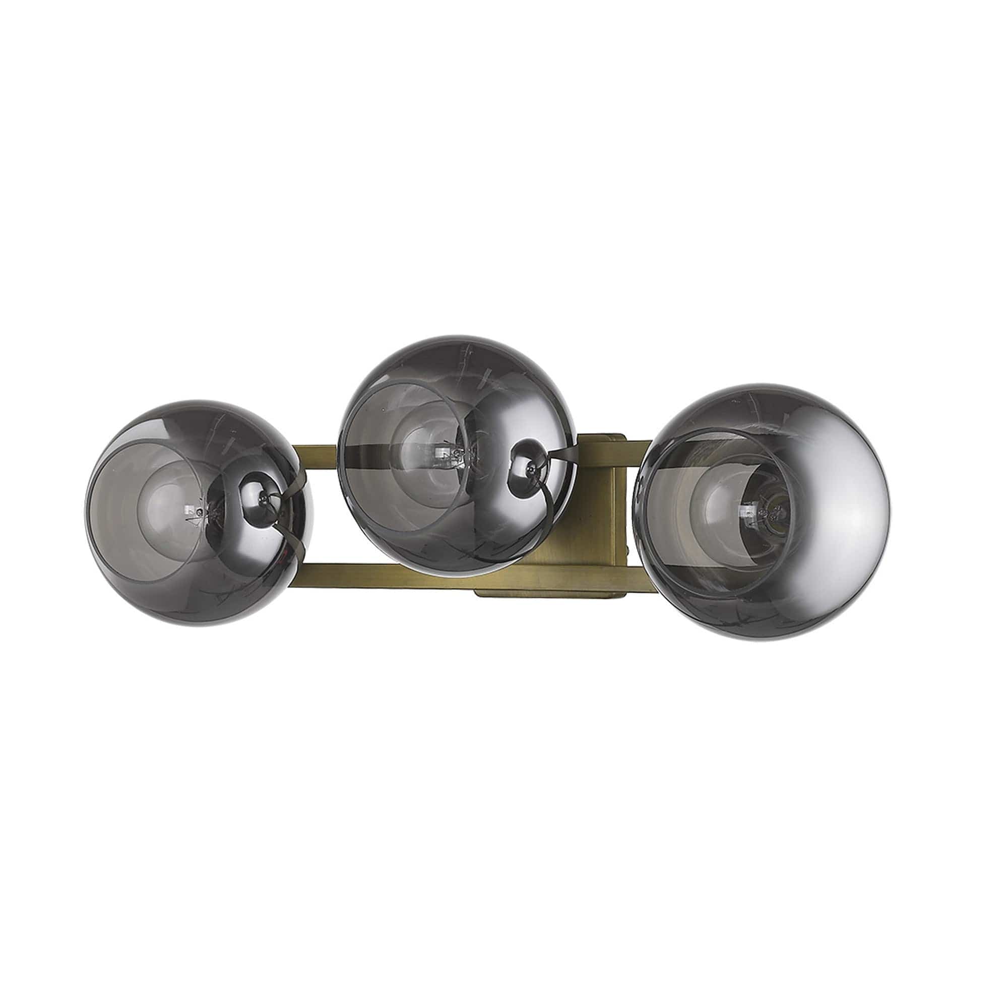 Lunette 3-Light Aged Brass Sconce - Homeroots