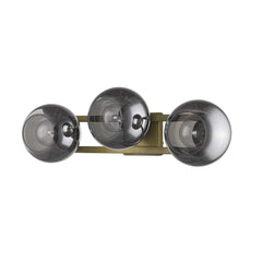 Lunette 3-Light Aged Brass Sconce - Homeroots