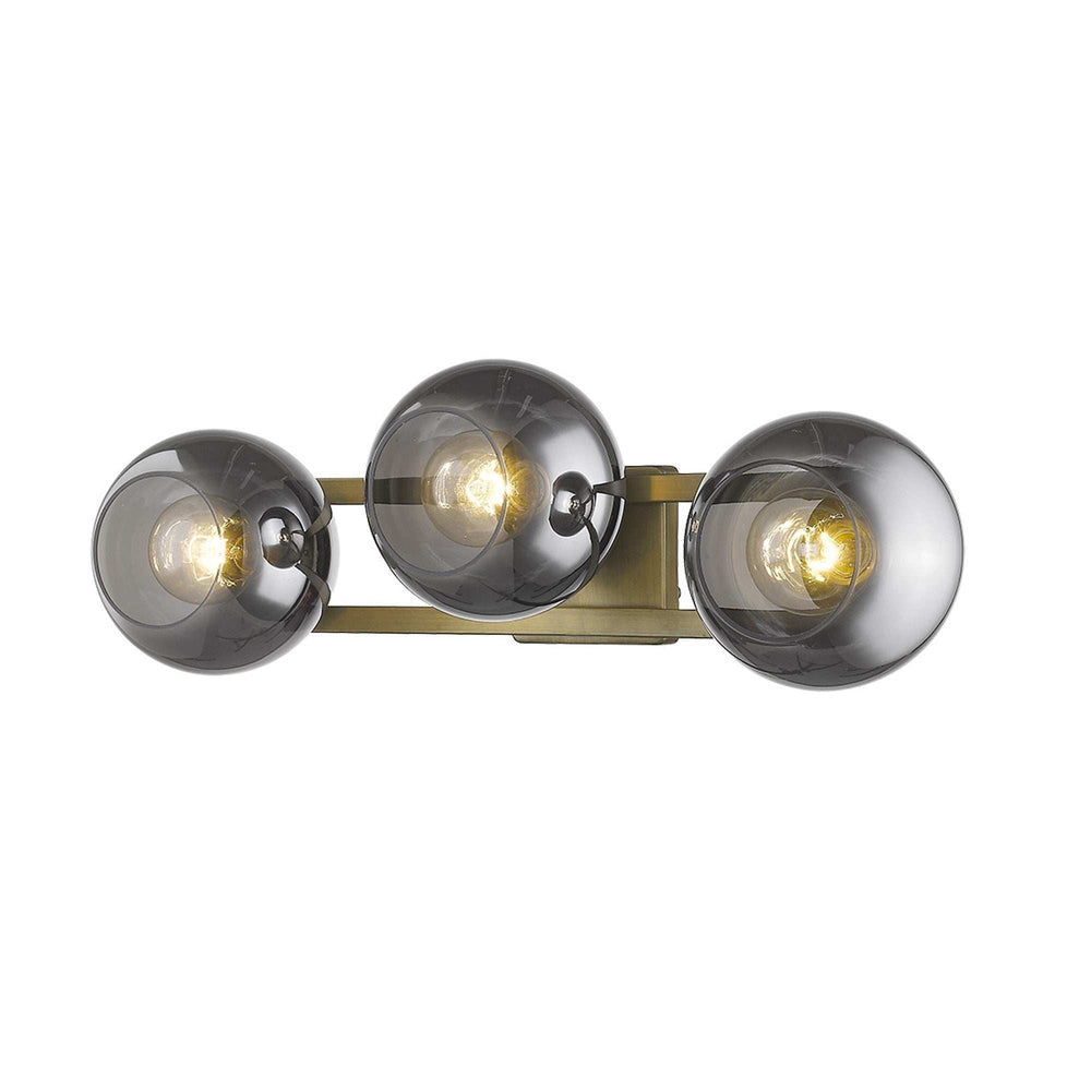 Lunette 3-Light Aged Brass Sconce - Homeroots - Flyclothing LLC