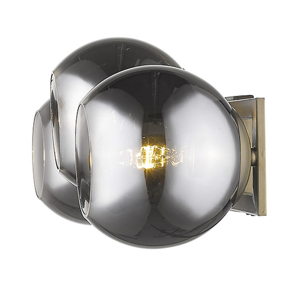 Lunette 3-Light Aged Brass Sconce - Homeroots