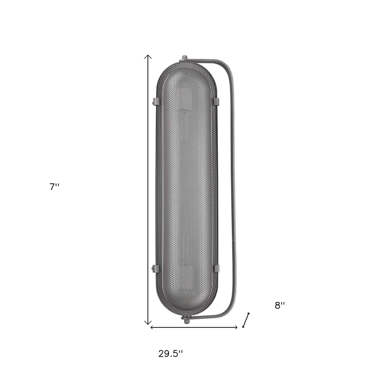 Terra 2-Light Gray Sconce - Homeroots - Flyclothing LLC