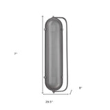 Terra 2-Light Gray Sconce - Homeroots - Flyclothing LLC