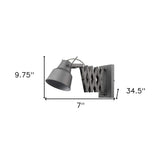 Plexus 1-Light Gray Sconce - Homeroots - Flyclothing LLC