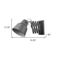 Plexus 1-Light Gray Sconce - Homeroots