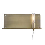 Dull Gold Shelf Wall Light - Homeroots - Flyclothing LLC