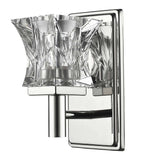 Arabella 1-Light Polished Nickel Sconce With Pressed Crystal Shade - Homeroots - Flyclothing LLC