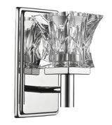 Arabella 1-Light Polished Nickel Sconce With Pressed Crystal Shade - Homeroots - Flyclothing LLC