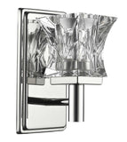 Arabella 1-Light Polished Nickel Sconce With Pressed Crystal Shade - Homeroots - Flyclothing LLC