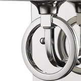 Silver Metal Wall Light with Frosted Glass Shade - Homeroots - Flyclothing LLC